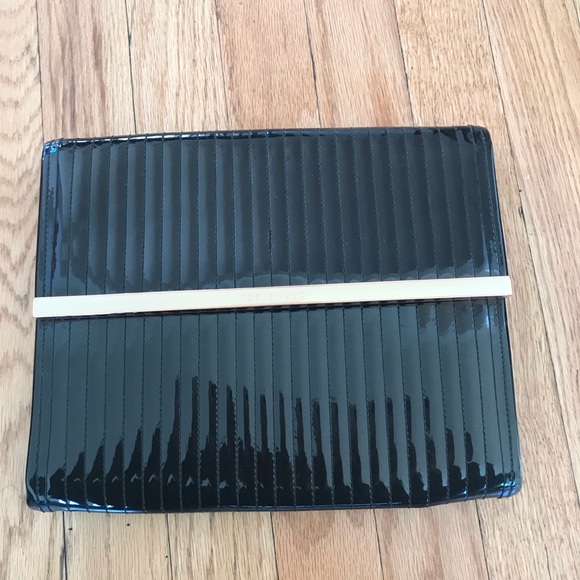 Ted Baker Handbags - Ted Baker Enamel Quilted Patent Leather Clutch